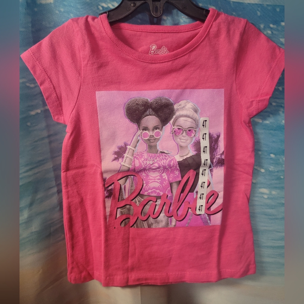 Barbie NWOT‎ Pink Graphic T-Shirt Size 4T